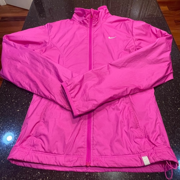 Nike Dri Fit Full Zip Jacket Women's Size XS Cerise Pink Mesh Lining - Picture 5 of 11